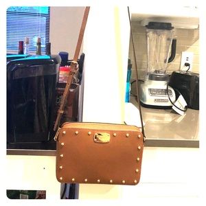 Michael Kors brown crossbody handbag